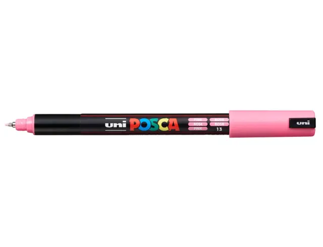 Μαρκαδόρος Σχεδίου Uni Posca PC-1MR με πάχος μύτης 0.7mm - PinkPC-1MR(E) - POZ
