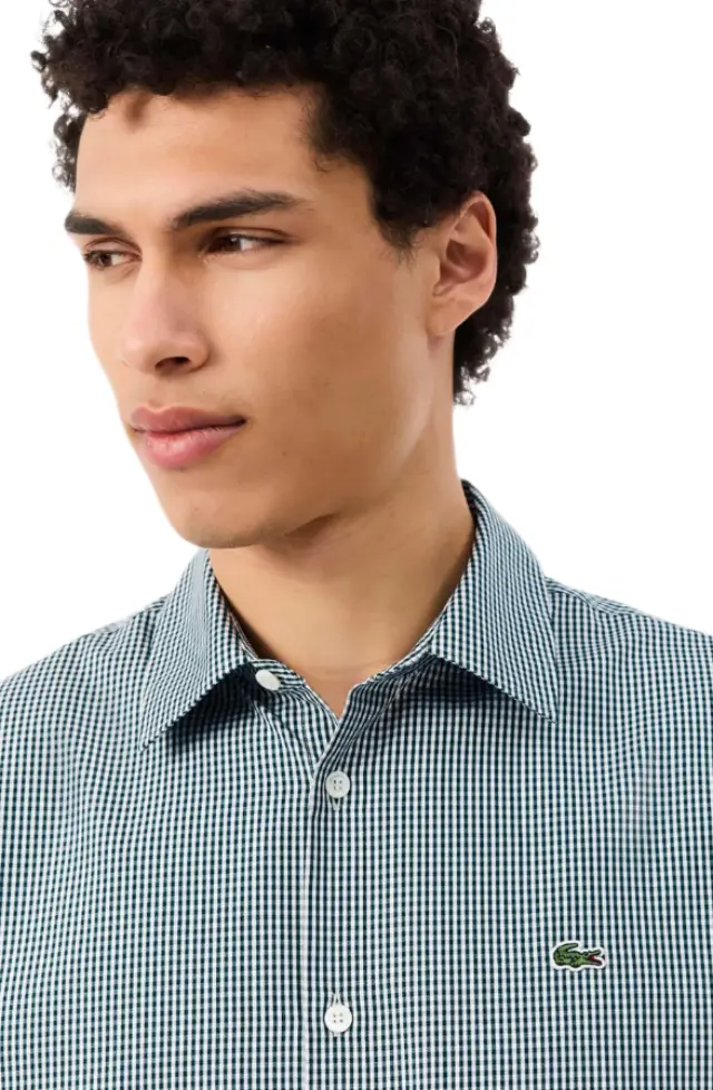 Lacoste ανδρικό πουκάμισο καρό μακρυμάνικο 3CH8857-2 2