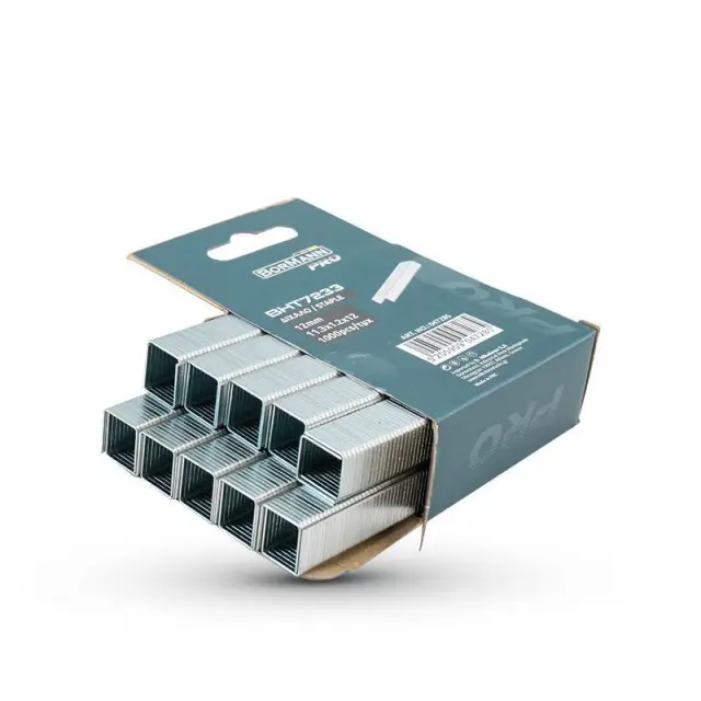 Bormann Pro BHT7233 - Δίχαλο καρφωτικού, σύρμα 1.2mm, κεφαλή 11.3mm, πόδι 12mm 1000τεμ (047285) 2