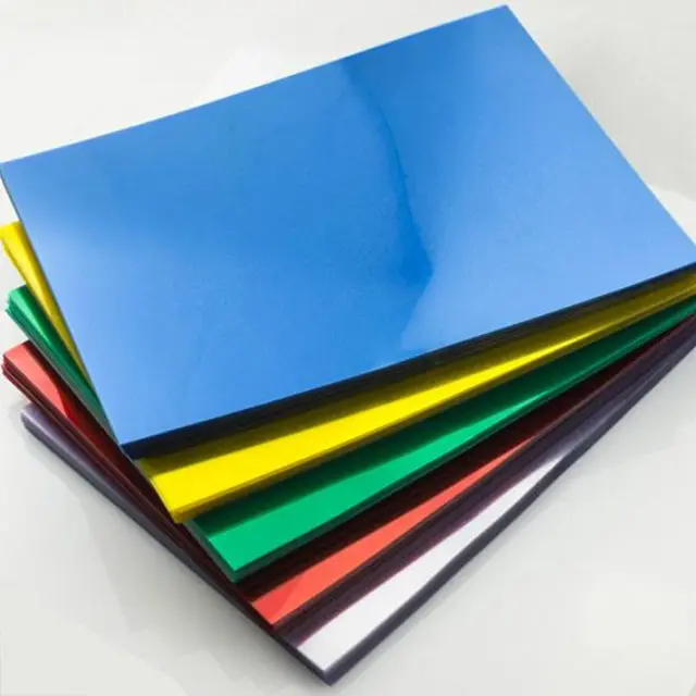 Εξώφυλλα Σπιραλοποίησης PVC 200 micron 100 φύλλα Κόκκινο