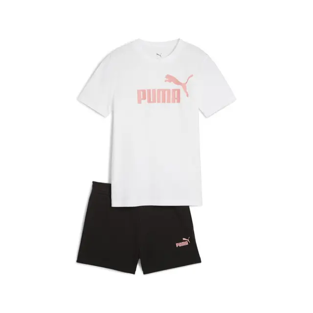 Puma Essentials Logo ΠΑΙΔΙΚΟ ΣΕΤ (686307-02) - Λευκό