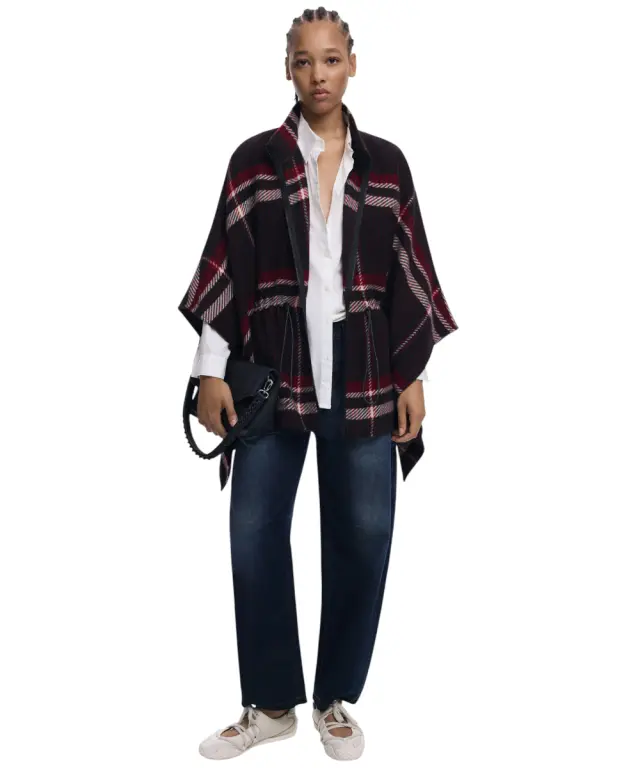 Desigual - Γυναικείο Πόντσο Regular Fit 25WAIA11-2000 Μαύρο - OneSize 2