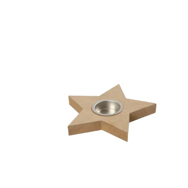 Αστέρι κηροπήγιο MDF για ρεσώ, 18x15cm