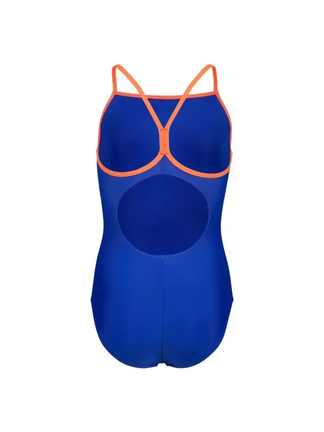 Arena Girl's Swinsuit Light Dron Solid Blue-Orange 005919833 - 6-7 2