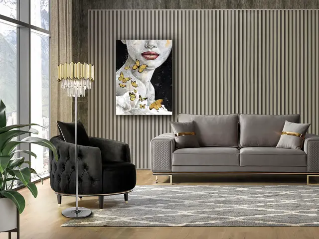 Tiara 605021 chrome-gold φωτιστικό δαπέδου Χρυσό Χρώμιο 2