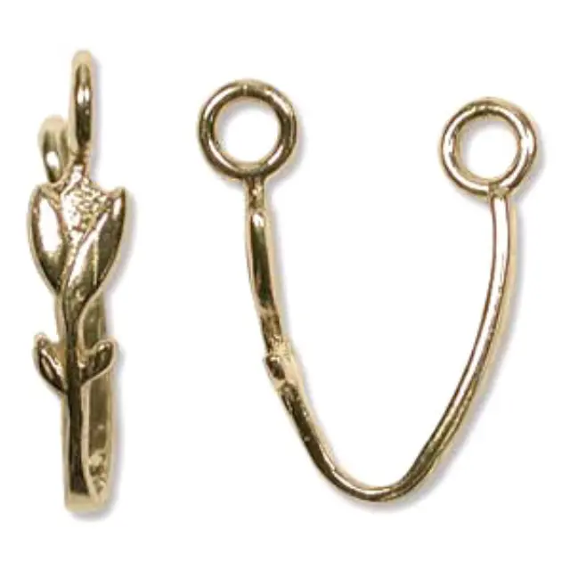 Κρεμασταράκι 20x4mm Brass Flower για Donut - 5τεμ