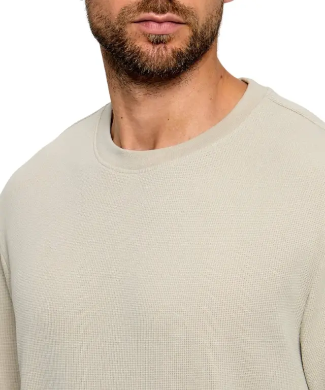 Hugo Boss - Ανδρική Μακρυμάνικη Μπλούζα We Tempest 50574199-271 Μπεζ 3