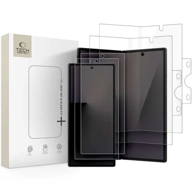 Zestaw Ochronny Tech-protect Easy Set Foil & Glass Fit+ 4in1 Galaxy Z Fold 8 Ultra Clear