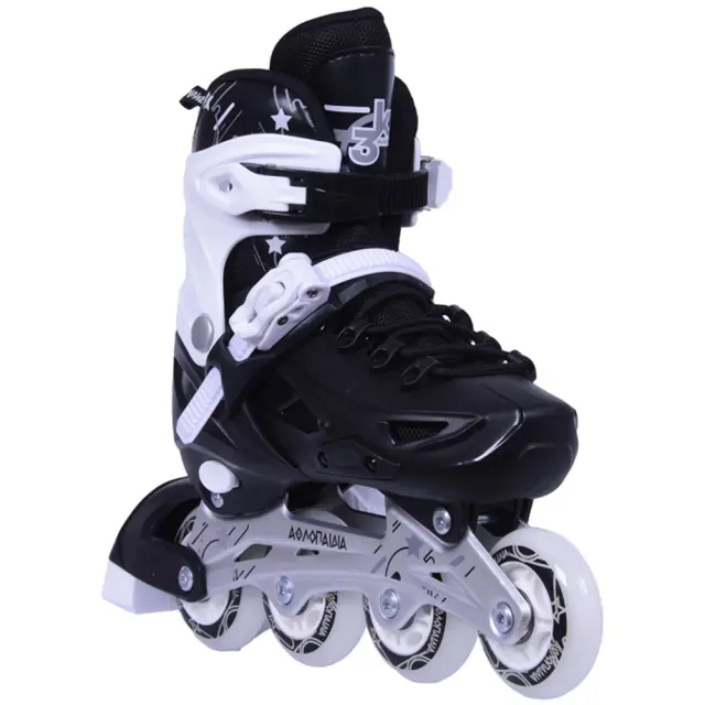 ΑΘΛΟΠΑΙΔΙΑ Μαύρα Παιδικά Skates - Ρυθμιζόμενου μεγέθους rollers για παιδιά - 31-34 2
