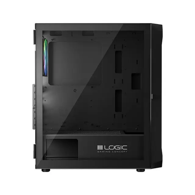 Logic PC Case Portos ARGB ATX Midi Tower Black (AT-PORTOS-10-0000000-0002) 2