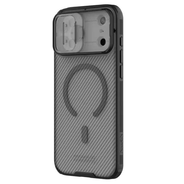 Nillkin CamShield PRO Magnetic Hard Case for Apple iPhone 18 Pro Max/17 Pro Max Transparent Black 2
