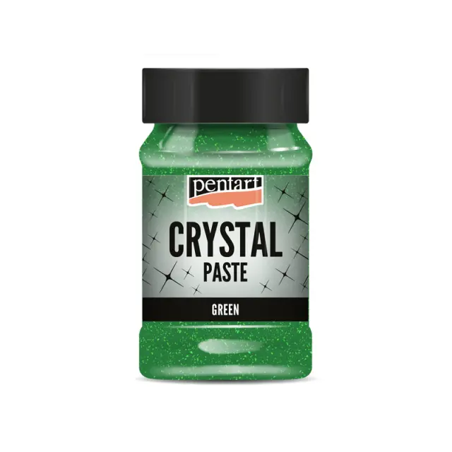 Crystal paste (Πάστα με γκλίτερ) Pentart, Πράσινο, 100ml