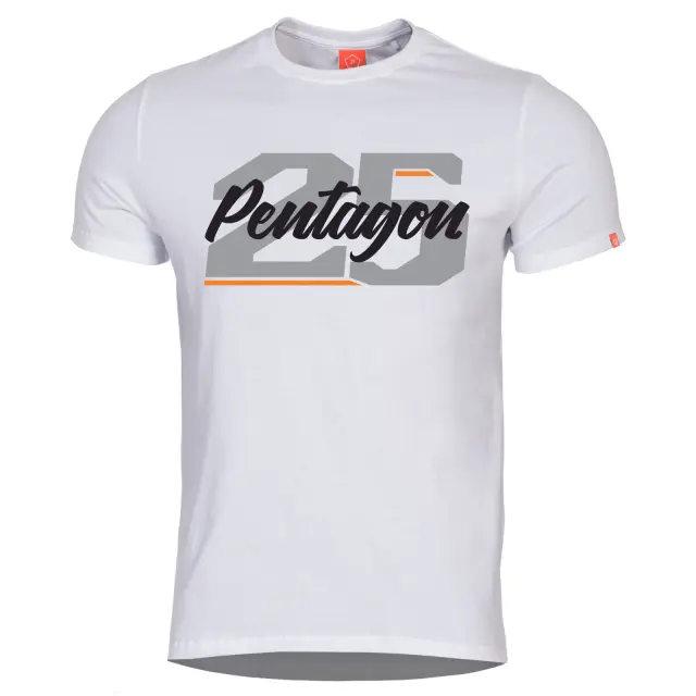 Pentagon Ageron "Twenty Five"T-Shirt-Μπλουζάκι Μακό για Τακτική-Καθημερινή Χρήση - 00-White-Λευκό