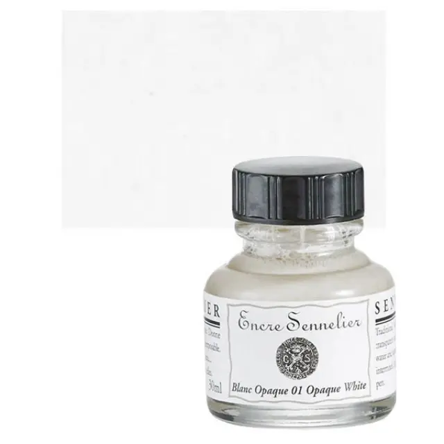 Μελάνι Sennelier - 01 Opaque White - 30ml