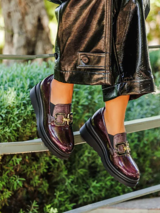 Donna Serena Μοκασίνια-Loafers Γυναικείο HT/δέρμα Μπορντώ DSE/5452 N/BORDEAUX 2