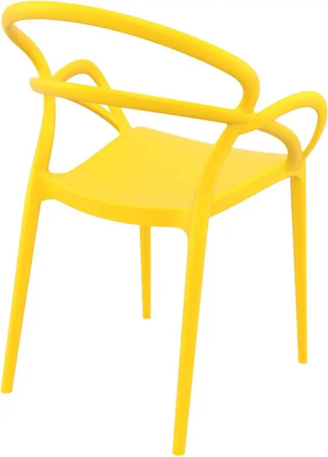 Πολυθρόνα Στοιβαζόμενη MILA Κίτρινο PP 57x56x82cm 2