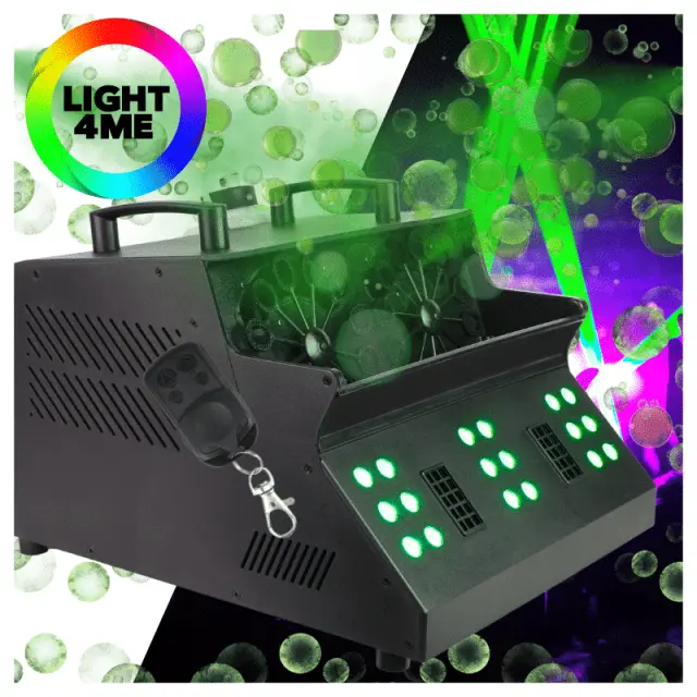 LIGHT4ME FOG DOUBLE BUBBLE professional fog and bubble machine LED effect remote control 3