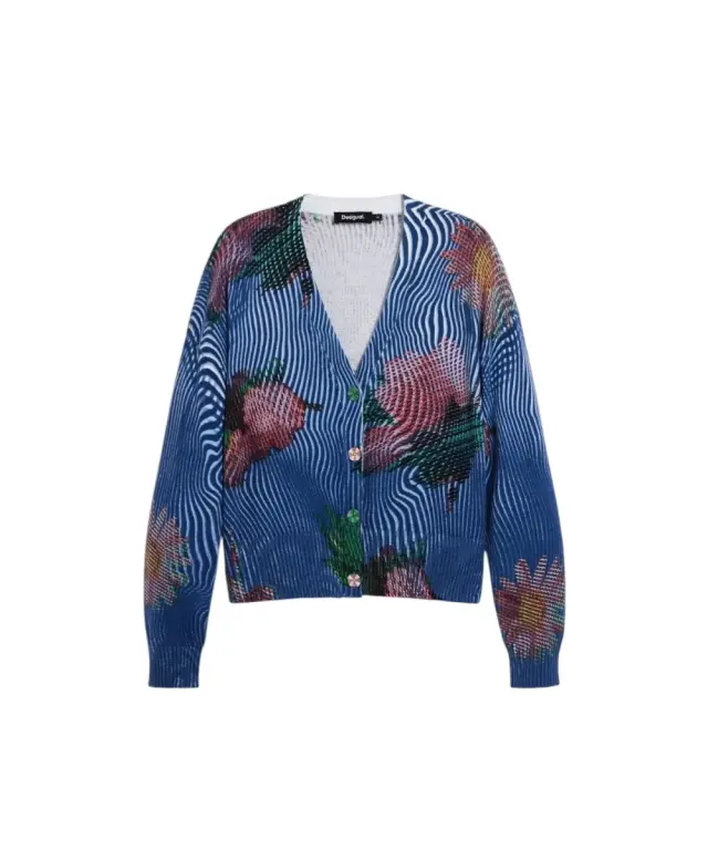 Desigual - Γυναικεία Ζακέτα Nora 26SWJF19-5001 Μπλε - XS