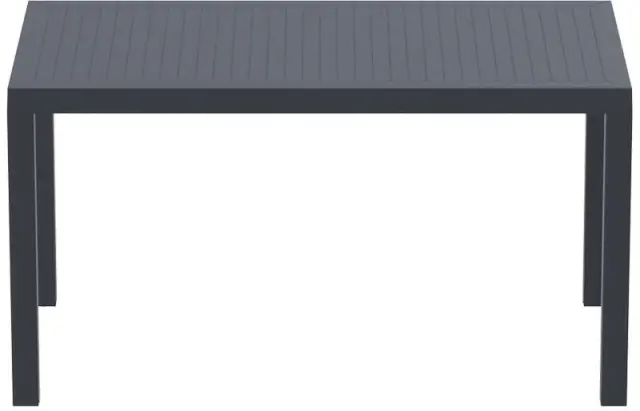 Τραπέζι ARES Ανθρακί PP 140x80x75cm 2