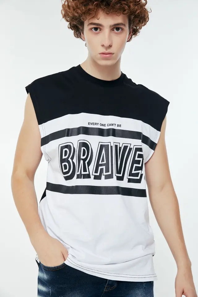 T-Shirt Αμάνικο Brave Μαύρο