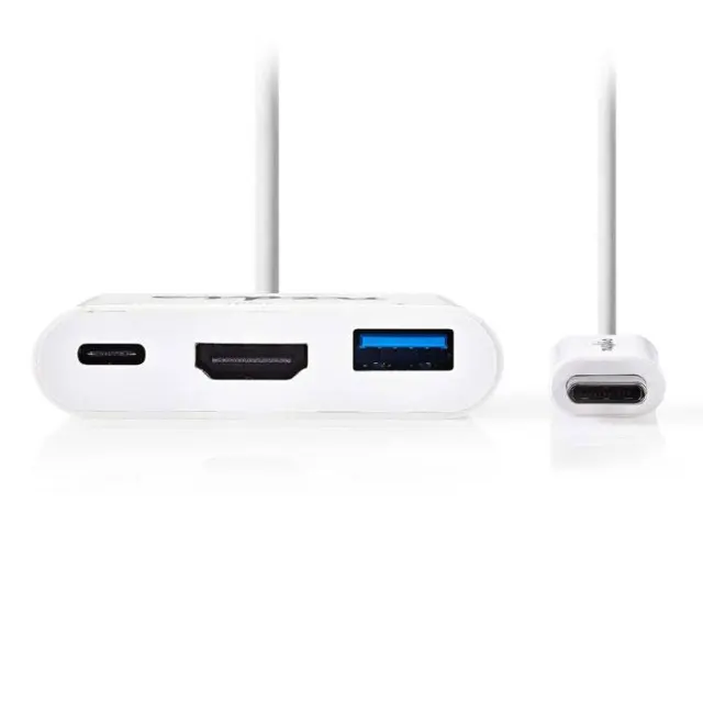 Σταθμός σύνδεσης από USB 3.1 type C αρσ. σε USB A / USB C / HDMI θηλ., 0.2m.