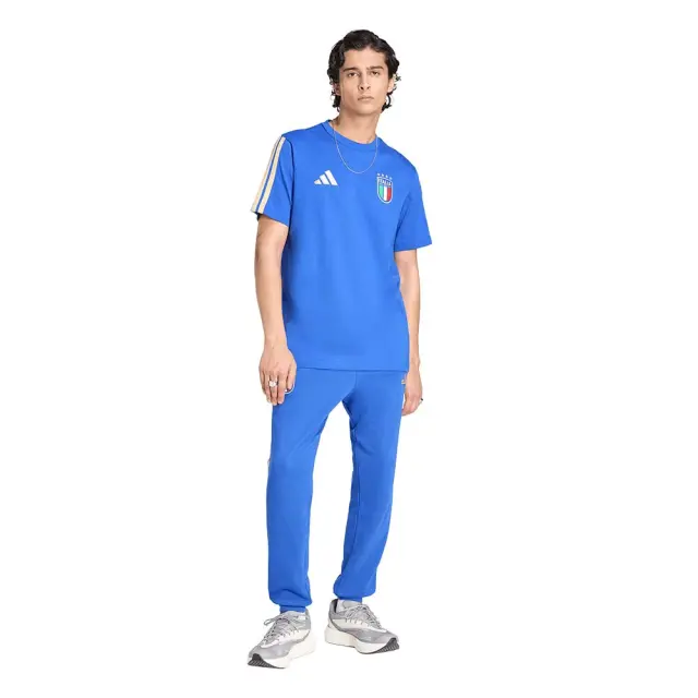 adidas Performance Men's Federazione Italiana Giuoco Calcio DNA Tee Μπλε JZ2064 (adidas Performance) 3