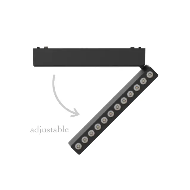 InLight Φωτιστικό LED 12W 3CCT για Ultra-Thin μαγνητική ράγα σε μαύρη απόχρωση (by tuya and zigbee) D:23cmX8cm (T04805-BL) 2