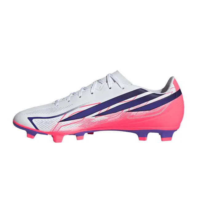 adidas Performance Men's F50 Hyperfast Club FG/MG Άσπρο - Κόκκινο KJ0990 (adidas Performance) 2