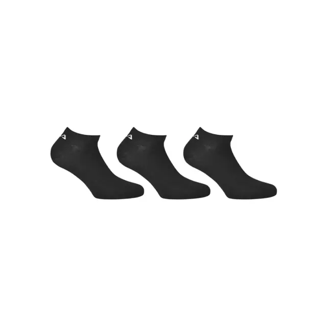FILA Unisex Κάλτσες Σουμπά Invisible Plain - 3 Ζεύγη, Χρώμα Μαύρο - 35-38 3