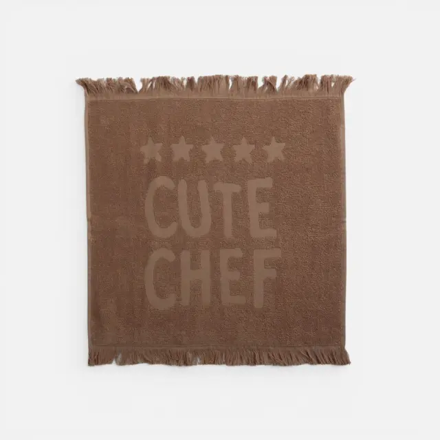ΠΟΤΗΡΟΠΑΝΟ CUTE CHEF 50Χ50 NEF-NEF HOMEWARE, 100% BAMBAKI - BROWN (039626)
