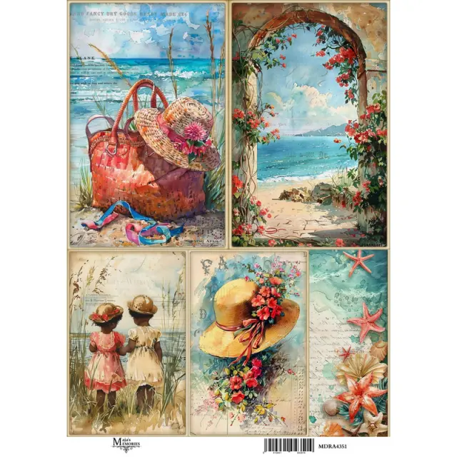 Ριζόχαρτο Maja's Memories, 22.5x32cm, Vintage Καλοκαίρι, MDRA4351