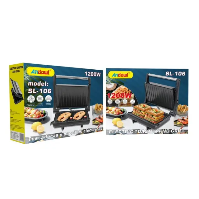 Andowl SL-106 Τοστιέρα Γκριλιέρα 1200W 220V - Electric Toaster & Grill z774228