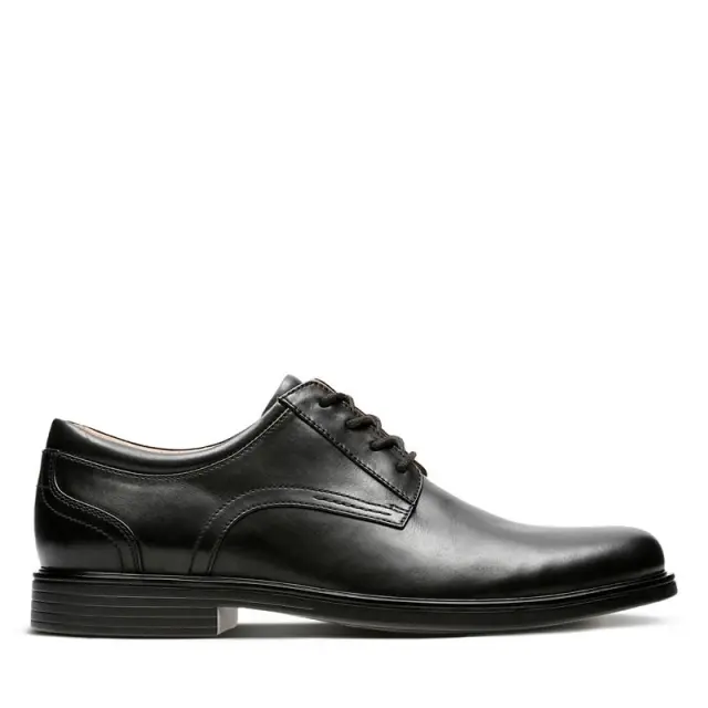 Clarks Un Aldric Lace Black Black Leather - 41 2
