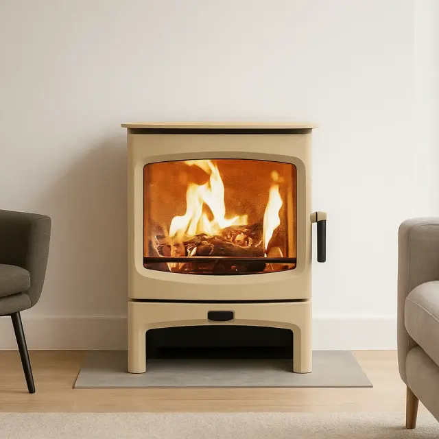 Charnwood Aire 7 Low Stand Almond Σόμπα ξύλου