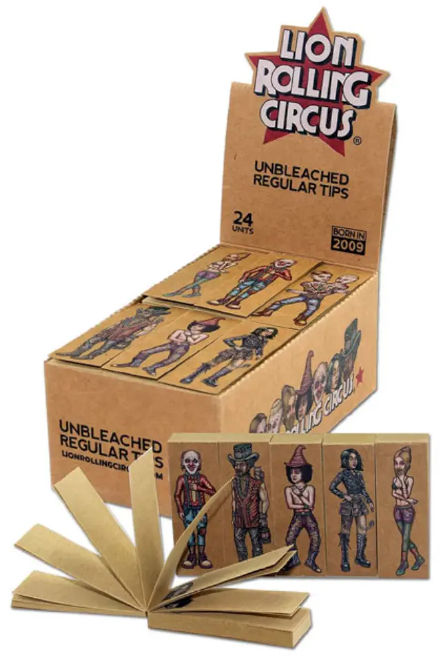 Lion Rolling Circus Tips Τζιβάνα Unbleached - Regular
