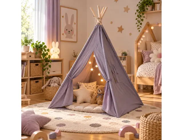 Παιδική Σκηνή Teepee H&S Collection με διαστάσεις 103x103x160cm - Grey HZ1990750