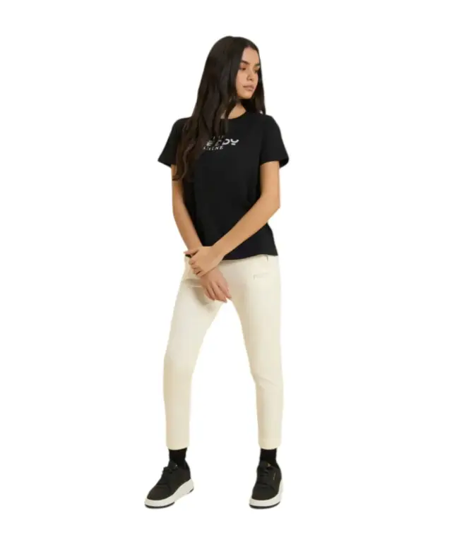 Freddy - Γυναικεία Μπλούζα T-Shirt Comfort Fit Time Shine S26WCRT3-N Μαύρο 2