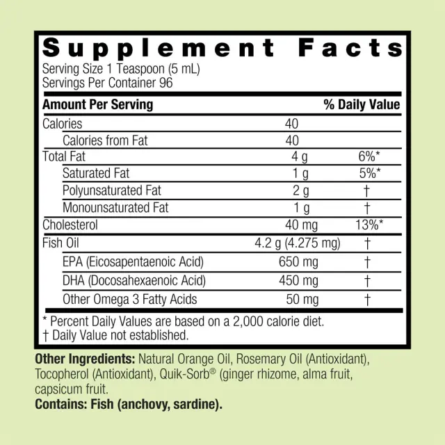 Nature's Answer Liquid Omega 3 2