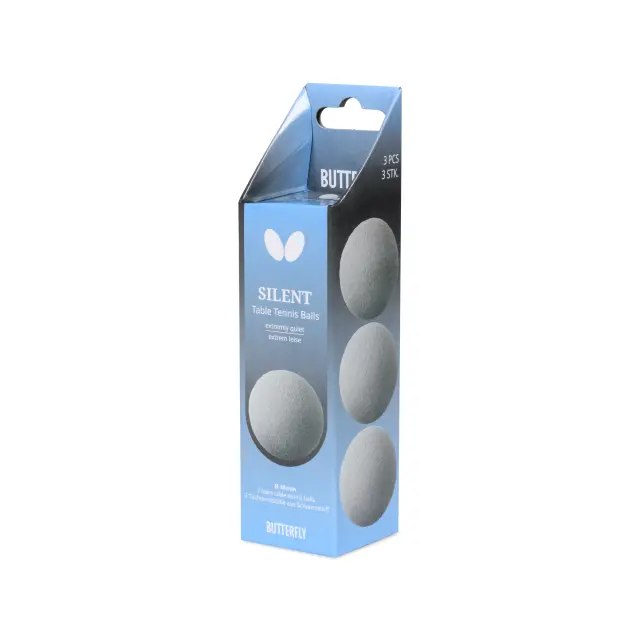 Μπαλάκια Πινγκ-Πονγκ Butterfly Silent Balls 3pack-44906901012668
