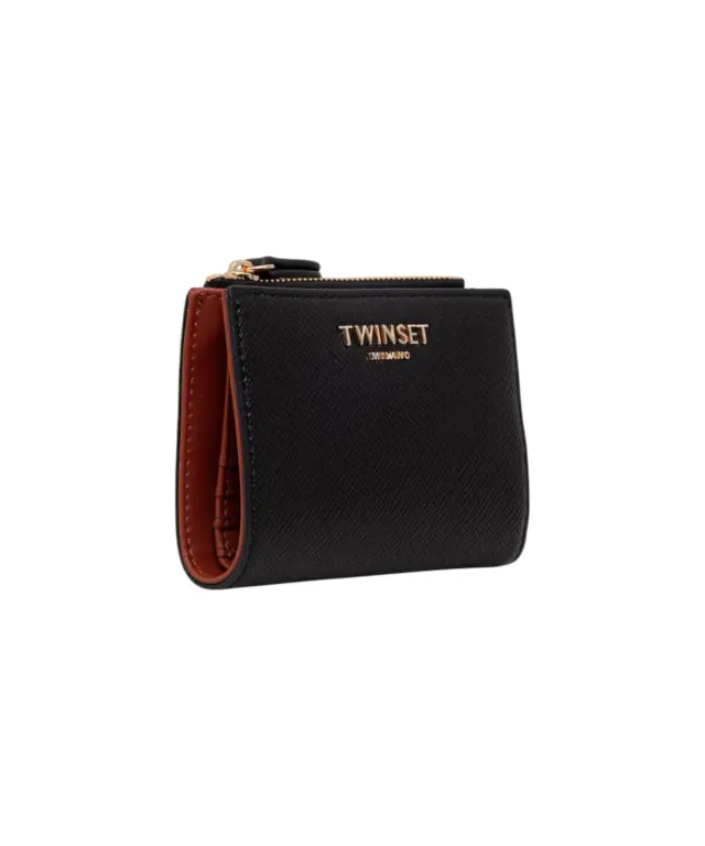 Twinset - Γυναικείο Πορτοφόλι Saffiano Leather 262TH7052-13808 Μαύρο 2