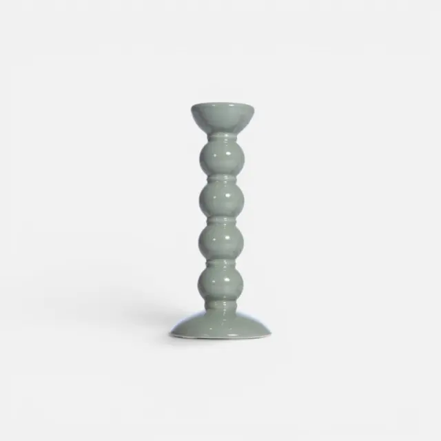 Nef-Nef Homeware Κηροπήγιο Κεραμικό Soil 8,5x19,5 Πράσινο