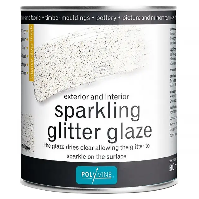 Γαλάκτωμα μεταλλιζέ Glitter Ουράνιο Τόξο Polyvine Sparklink Glitter για εφαρμογή σε επιφάνειες 500ml 097610