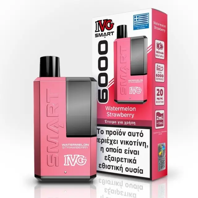 IVG Smart 6000 Watermelon Strawberry 20mg 2ml+10ml