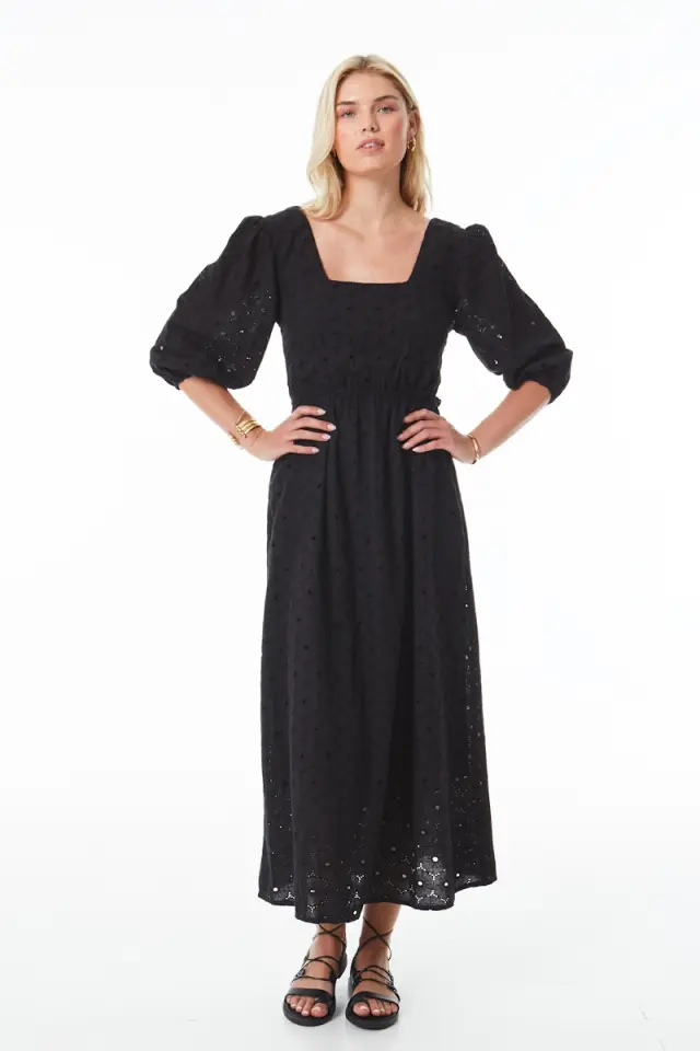 Φόρεμα Broderie με Πλάτη ELADIA DRESS - XS 2