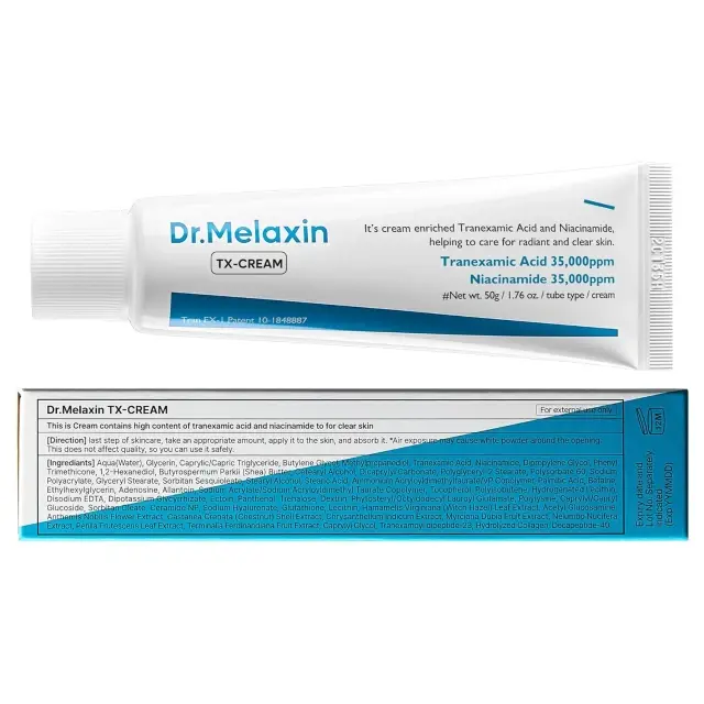 Dr. Melaxin TX Tranexamic Acid Cream Κρέμα Προσώπου για Βελτίωση των Δυσχρωμιών και των Κηλίδων, 50ml 2