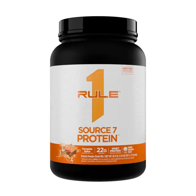 Rule1 Source 7 Protein Pumpkin Spice, 21 Servings