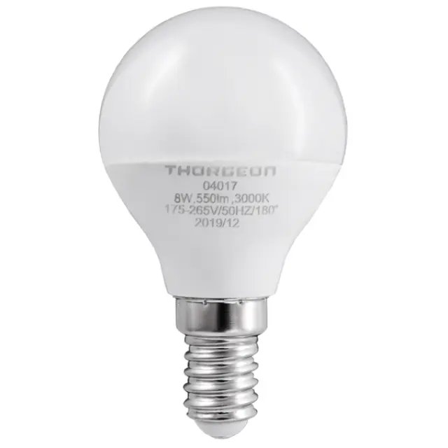 LED Light bulb 8W E14 P45 3000K 550lm