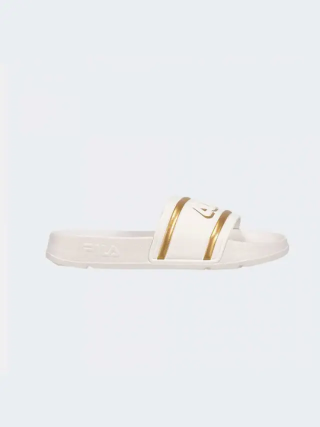 Fila Morro Bay Logo Slipper Women Slides White-Gold FFW0102.13069 - 41