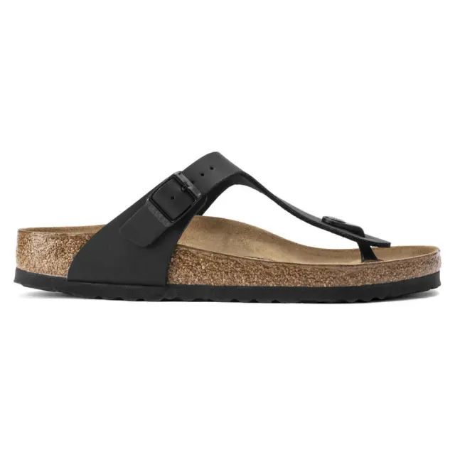 Birkenstock Σαγιονάρες Unisex Birko-Flor(ανθεκτικό υλικό της Birkenstock-επιτρέπει την επαφή με το νερό) Μαύρο BIR/GIZEH 043691 BLACK