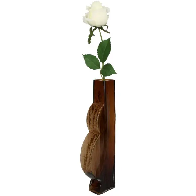 Βάζο Φυσικό Γυαλί 10x5x34.5cm 3